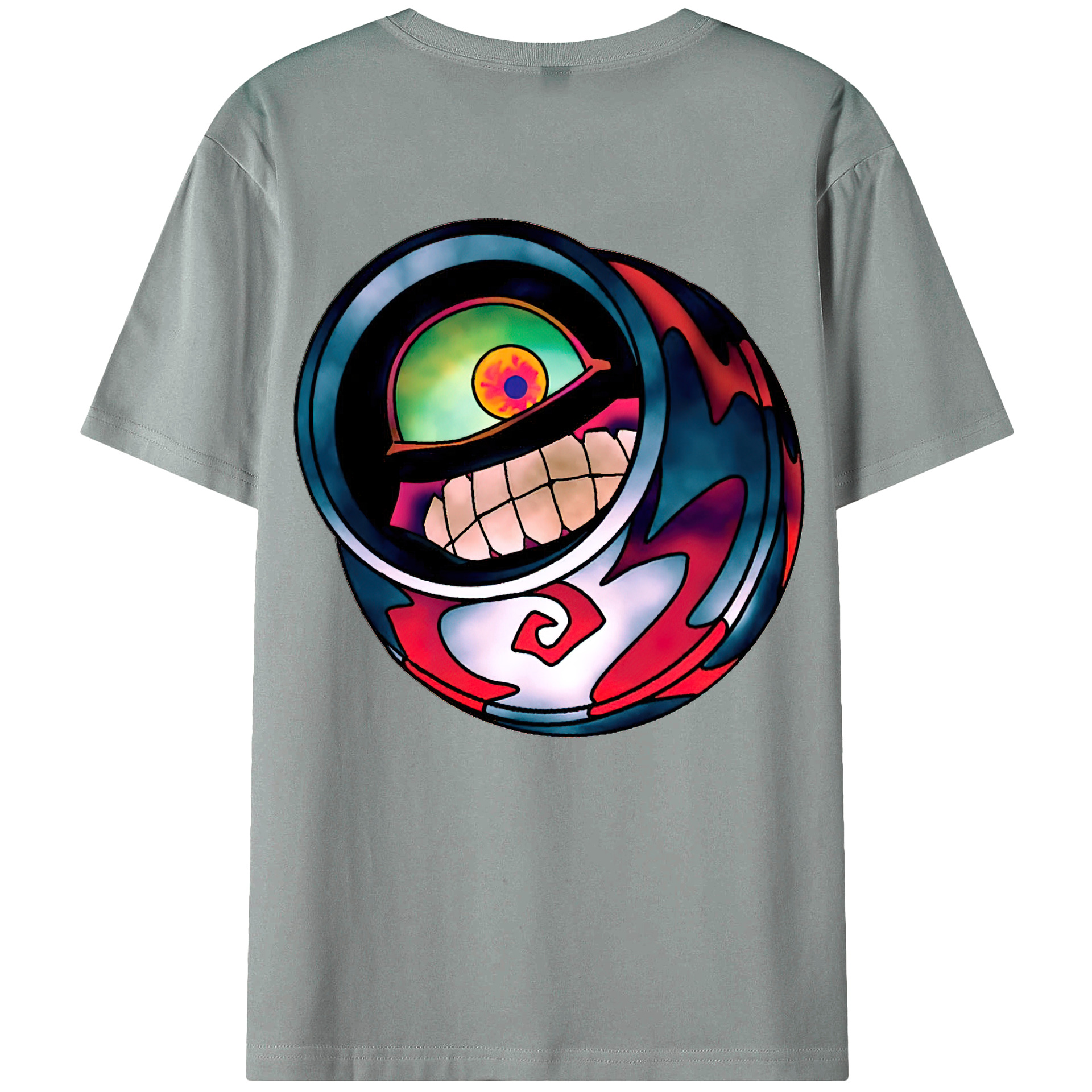 （画像用） 遊☆戯☆王 Yu-Gi-Oh! 綿100％ メンズ半袖Tシャツ（バックプリント） 通気性